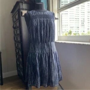 MICHAEL Michael Kors Navy Patterned Mini Dress